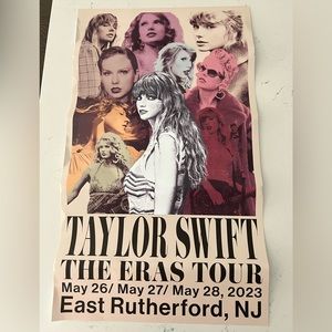 Taylor Swift The Eras Tour East Rutherford Poster